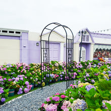 Load image into Gallery viewer, SCENDOR Garden Arches Arbors Curved Metal Plants Trellis Use for Climbing Plants