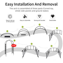 Load image into Gallery viewer, SCENDOR 82.6 inch H Multi-purpose garden metal arch