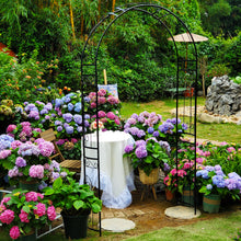 Load image into Gallery viewer, SCENDOR Garden Arbor Curved Metal Arch Trellis for Climbing Plants
