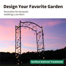 Load image into Gallery viewer, SCENDOR Garden Arbor Garden Arch, 92&#39;&#39; H x 42.5&#39;&#39; W, Trellis Plants Support with Metal Durable Iron
