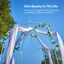 Load image into Gallery viewer, SCENDOR Garden Arches Arbors Metal Gazebo White Durable Iron Trellis
